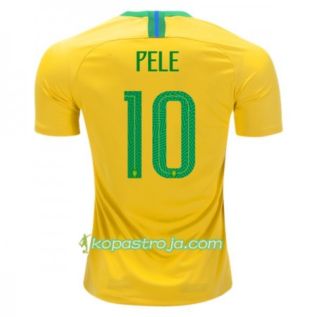 Billiga Fotbollströjor Brasilien Pele 10 VM 2018 Hemma tröja